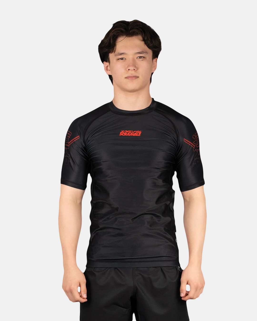 스크램블 페이트 탄토 랭크 래쉬가드 - 블랙