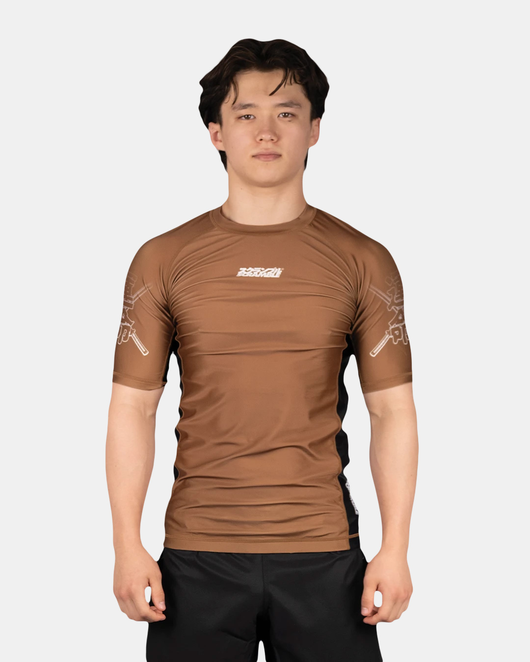 스크램블 페이트 탄토 랭크 래쉬가드 - 브라운
